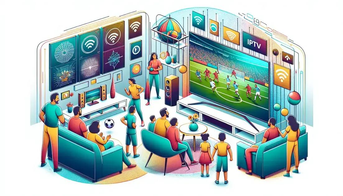 Vantagens dos IPTV canais de esportes